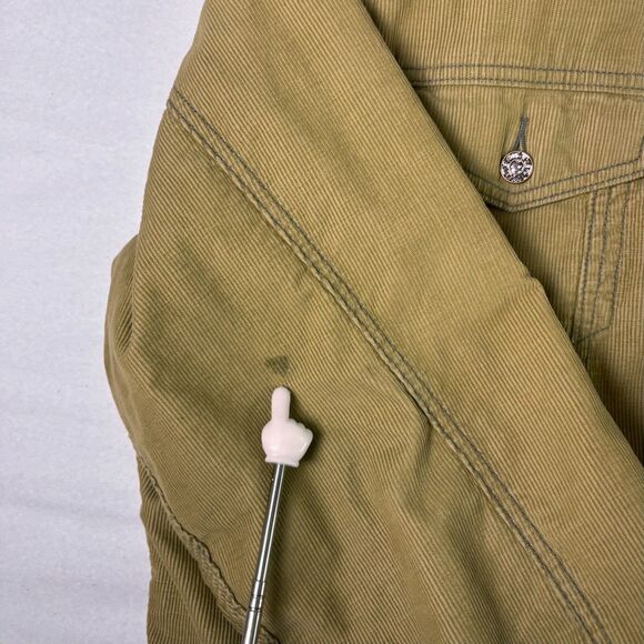 Vintage Levi's Corduroy Sherpa Lined Trucker Jacket Men's XXL Tan Beige Brown - Picture 11 of 16